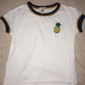 white pineapple t-shirt